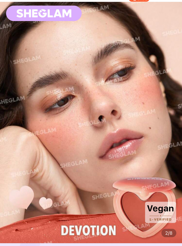 رژگونه کرمی قلبی شیگلم